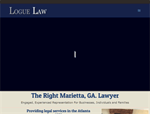 Tablet Screenshot of logue-law.com